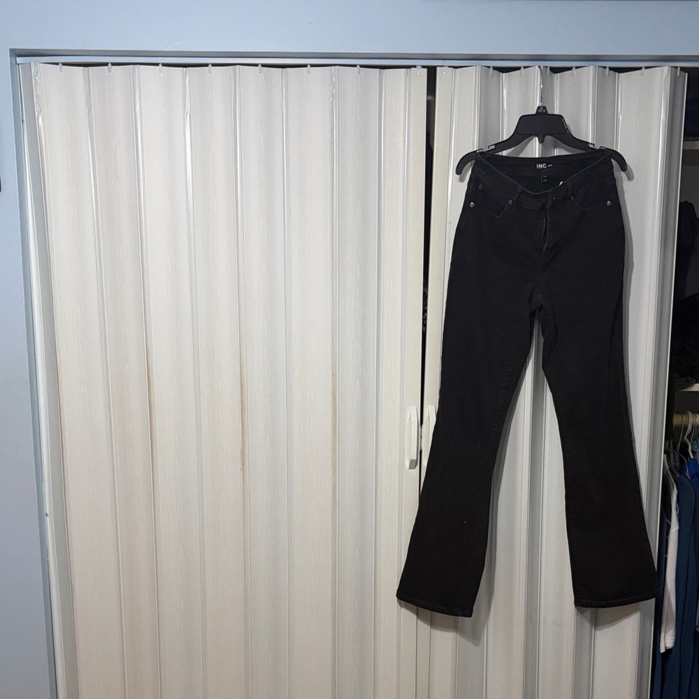 INC Black Flared Jeans